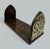 Antique Vintage English Burl Walnut Wooden Brass Inlaid Book Slide Bookslide 19c For Sale - Image 4 of 6