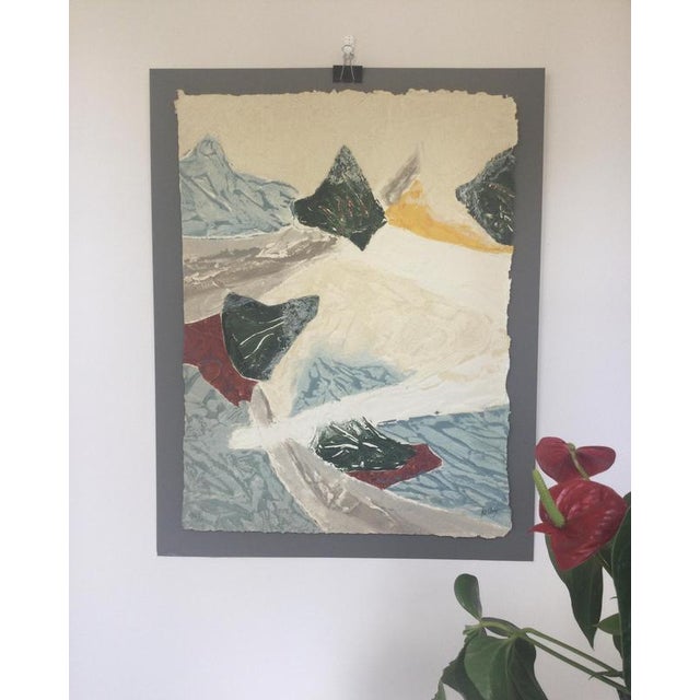 Bernard Alligand, Towards the peaks, 1992, Carborundum Engraving For Sale - Image 6 of 6