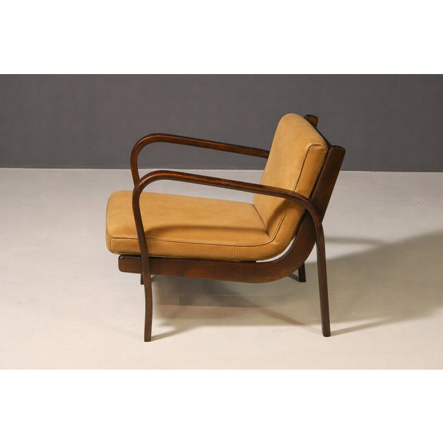 Vintage Lounge Chair from Koželka & Kropáček, 1940s For Sale - Image 4 of 15