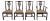 Set of 4 Henkel Harris Mahogany Model no.102 Dining Room Chairs For Sale