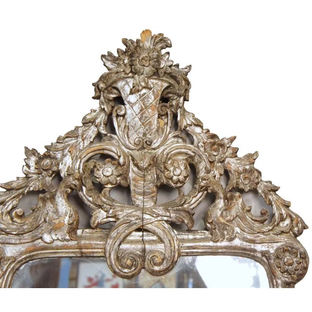 Early Italian Baroque Silver Gilt Pier Mirrors - A Pair For Sale In Denver - Image 6 of 10