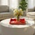 Contemporary Spangle Scalloped Tray Rust For Sale - Image 3 of 11