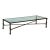 Christopher Chodoff “Etruscan” Bronze and Glass Coffee Table For Sale
