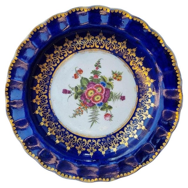 Ceramic Antique Chamberlain Worcester Botanical Porcelain Dish, 1810 For Sale - Image 7 of 7