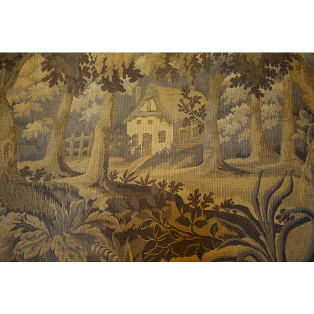 Large Verdure Wall Tapestry with Forest Landscape For Sale - Image 4 of 7