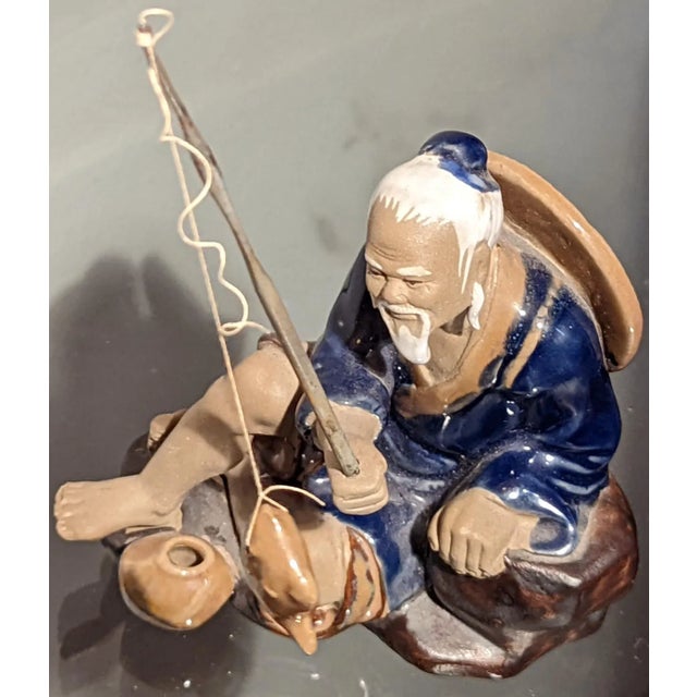 Vintage Chinese Mud Man Figurine Purchased in Vietnam For Sale - Image 10 of 10