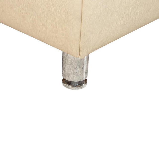 Loftline Bed in Cream Faux Leather with Storage Box from Ruf For Sale - Image 10 of 17