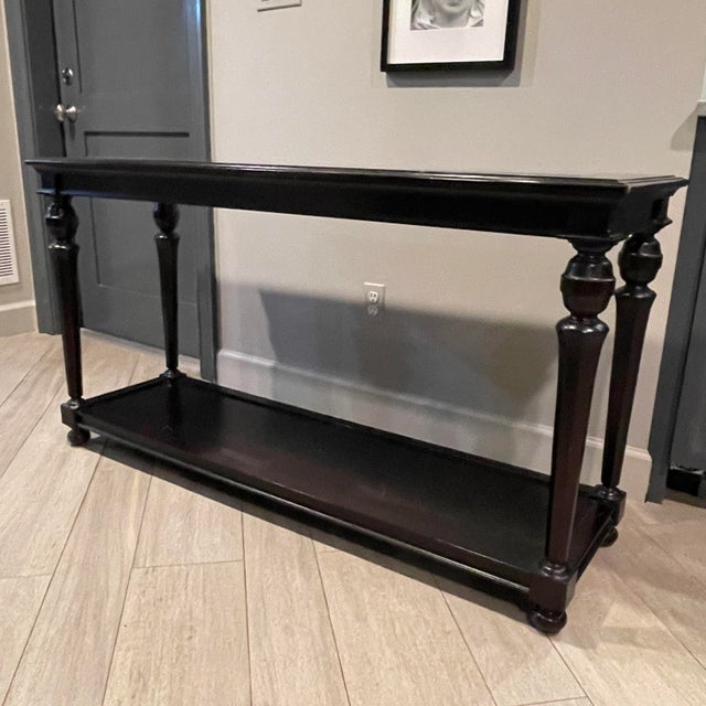 Restoration Hardware Console Table With Caned Top Chairish