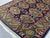 Green & Navy Blue Geometric Tribal Wool Area Rug, 5' X 6'7" For Sale - Image 15 of 16