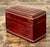 Mid 20th Century Vintage Gold Embossed Leather Card Box For Sale - Image 5 of 12