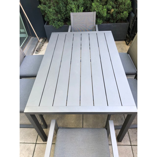 Restoration Hardware Aegean Aluminum Dining Set Chairish