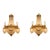 1980 French Artisan Louis XVI Gold Bronze Sconces Wall Lamps - Pair For Sale