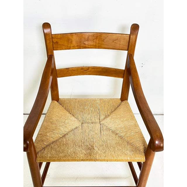 1970s C. 1970s Charles Webb Modernist Farm Chairs in Cherry, - A Pair For Sale - Image 5 of 11
