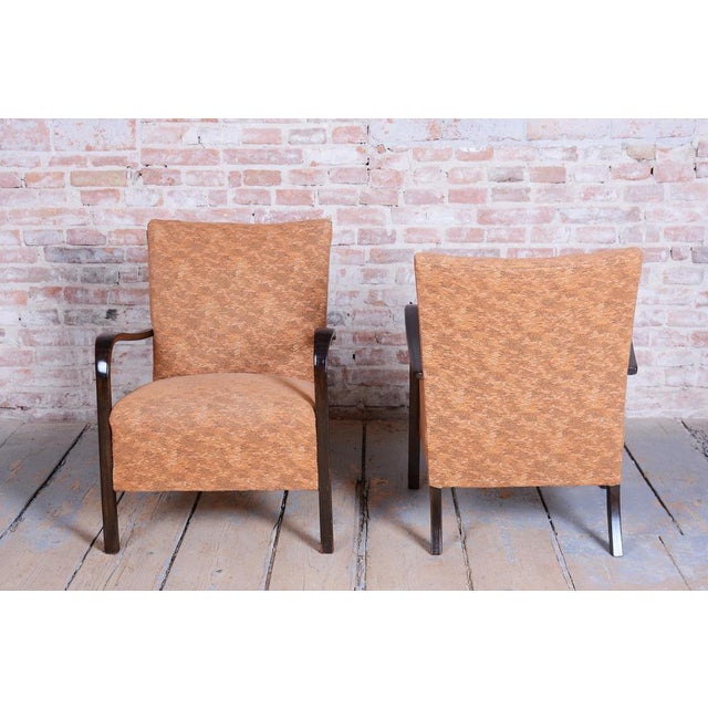 Set of Art Deco Armchairs in Beech, 1930s For Sale - Image 11 of 18