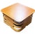 Mid-Century Modern Restored Mid-Century Stacked Rattan Coffee Table W/ Rattan Wrapped Mahogany Top For Sale - Image 3 of 7