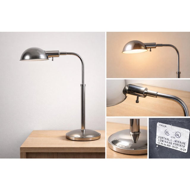 Mid-Century Modern Vintage 1960s Tensor Mid-Century Modern Chrome Desk / Task Lamp For Sale - Image 3 of 8