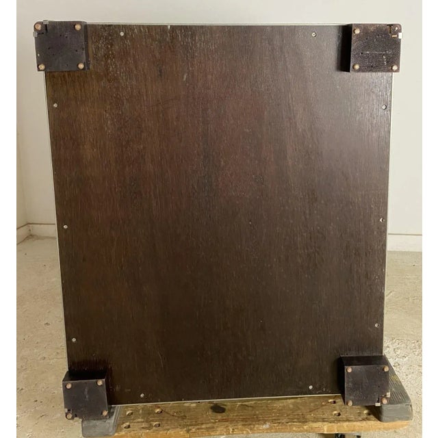 Early 20th Century Custom Silk Lounge Chairs in the Style of Christian Liaigre - a Pair For Sale - Image 10 of 11