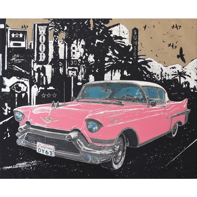 "Riding in Style" Contemporary Original Automobile Still Life Painting by Carl Smith For Sale