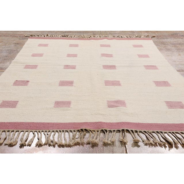 Vintage Finnish Rollakan Rug, 04'06 X 06'09 For Sale - Image 9 of 10