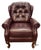 Late 20th Century Vintage Traditional American Style Tufted Leather Recliners - Pair For Sale - Image 5 of 12