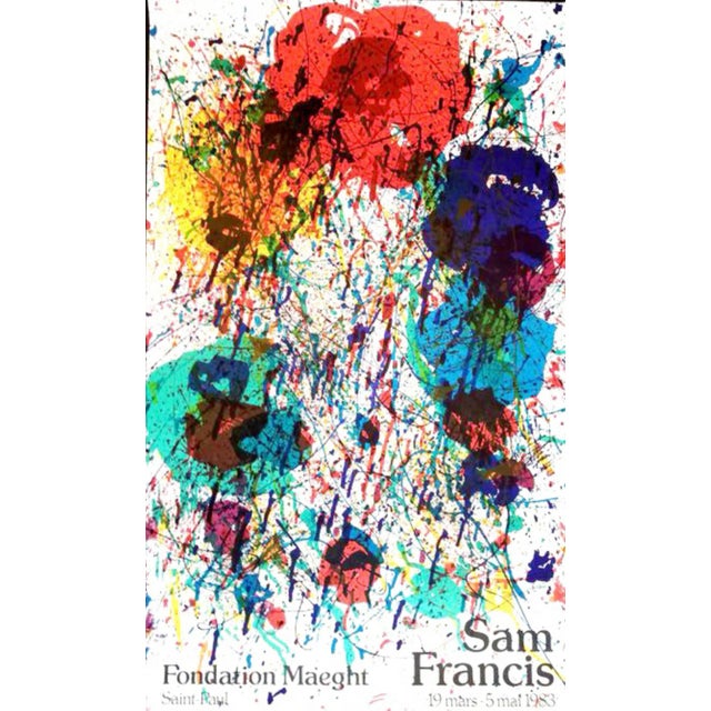 Francis, Sam, Sam Francis, Abstract Composition, Lithograph Poster, 1983, 1983, Lithograph For Sale