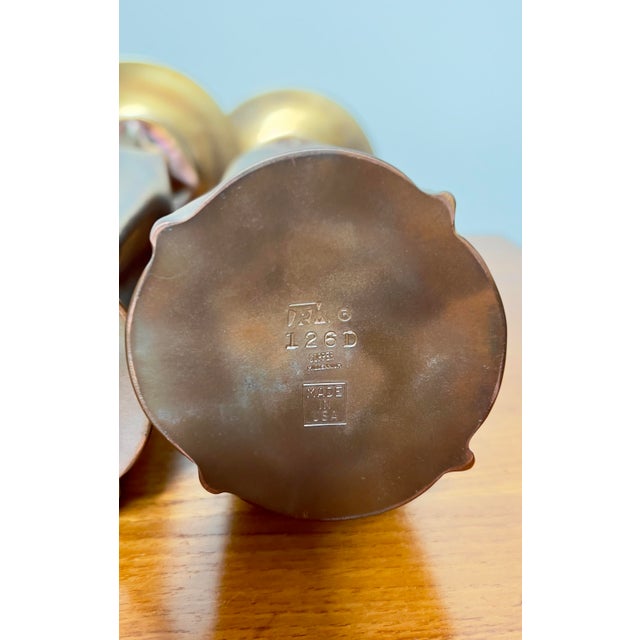 1970s Thomas Roy Markusen Brutalist Copper Candle Holders - Set of 3 For Sale - Image 6 of 8