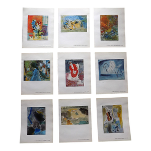 Vintage Abstract Expressionist Gertrude Schweitzer Lithographs - Set 0f 9
