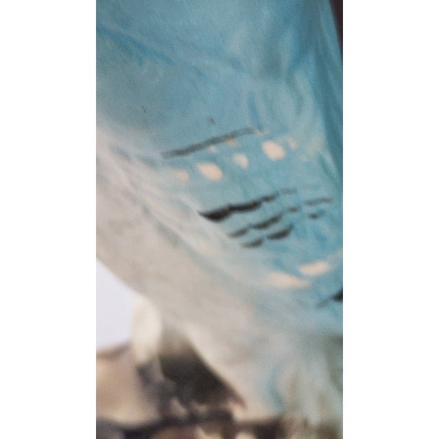 1960s Jim Beam “Beam’s Trophy” Blue Jay Figural Bourbon Decanter – Western Americana, 13” For Sale - Image 12 of 18