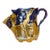 Circa 1900 Continental Cobalt and Gilt Porcelain Shaving Scuttle For Sale