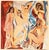 An excellent vintage period full-color print after Cubist painting "The Young Ladies of Avignon" (1907) by Pablo Picasso....