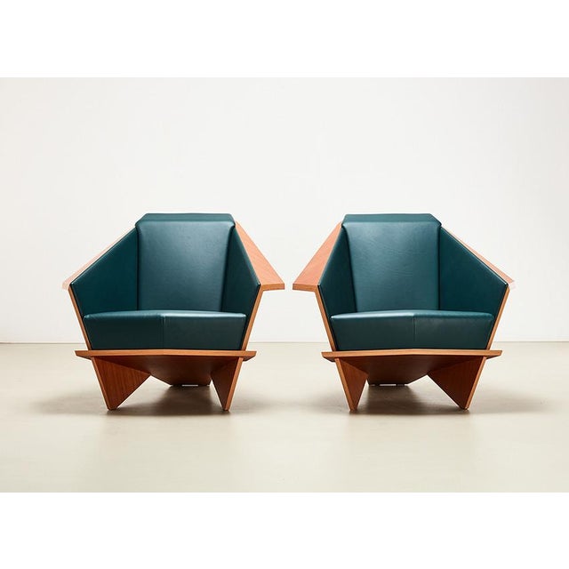 Cassina Lounge Chairs by Frank Lloyd Wright for Cassina, Set of 2 For Sale - Image 4 of 15