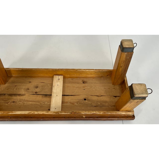 Brown Vintage Gymnastic Bench, 1940s For Sale - Image 8 of 9