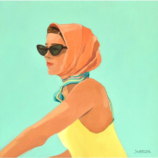 "Out for a Spin" Modern Oil Painting, by Jennifer Hohlfelder For Sale