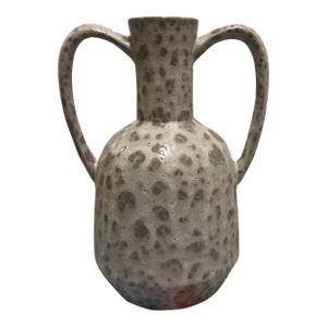 Textured Terracotta Amphora Vase – Speckled Neutral Decor