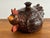 Incredible Folk Art chicken pottery canister with lid. In the form of a rooster. One of a kind piece with no maker's mark....