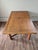 Wood A. Brandt Ranch Oak Trestle Extendable Dining Table For Sale - Image 7 of 17