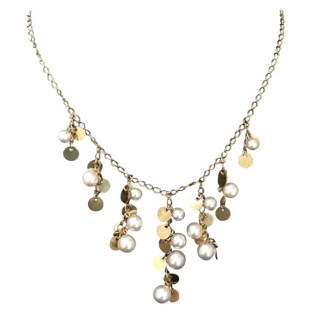 Akoya Pearl Necklace 14k Gold Hi Fashion Italy Certified For Sale In New York - Image 6 of 9
