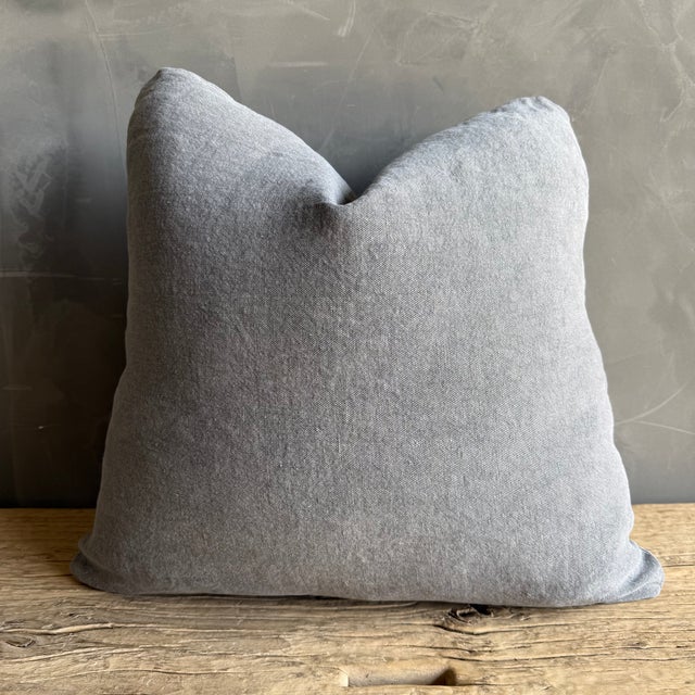 20" x 20" Includes Insert. 100% stone washed linen. A truly one-of-a-kind pillow, thoughtfully handcrafted from a...