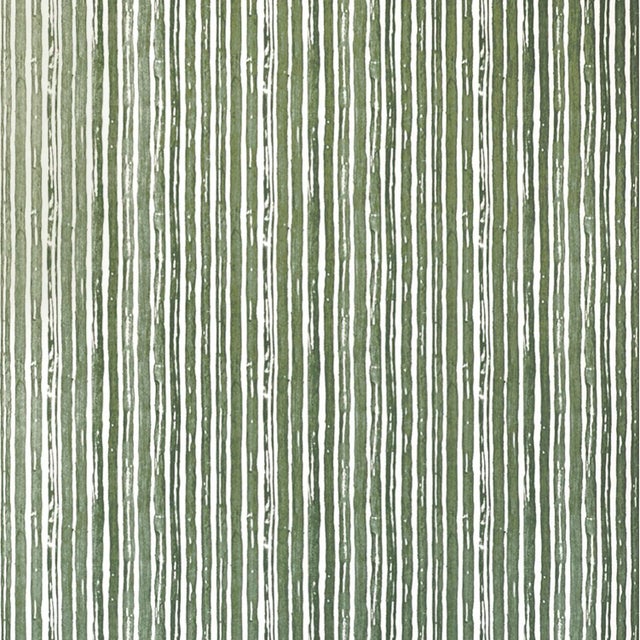 Carrier & Company for Lee Jofa Benson Stripe Wallpaper, Pine For Sale