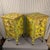 A Spectacular pair of Early 20th Century Venetian Style Chartreuse Chinoiserie Cabinets or Nightstands. These come...