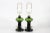 Pair of Mid-century Danish sculptural hand-blown GRANNY lamps designed by Michael Bang and made by Holmegaard. They were...