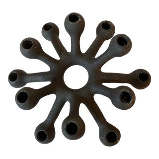 1960s Dansk Cast Iron Jens Quistgaard Candle Holder For Sale