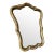 Vintage 1950's Chinoiserie French Italian Gilded Hand Painted Dressing Mirror For Sale