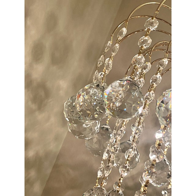 Modern Italian Crystal Chandelier from Swarovski, 2000s For Sale - Image 3 of 13