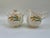 Midcentury gilt Royal Harvest Sugar and Creamer set both in excellent condition. Creamer, 4.75" L x 3.5" W x 4.25" H....