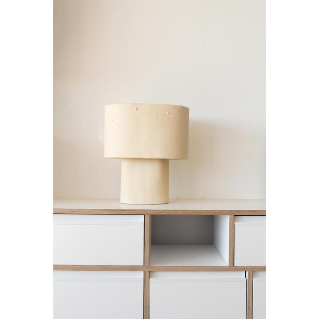 Large Table Lamp in Stoneware with Drops Effect Glaze by Lucas Huillet For Sale - Image 11 of 18