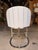 Vanguard Furniture Vanguard Furniture Light Blue and Silver Framed Counter Stool For Sale - Image 4 of 5
