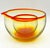 1960s 1960s Vintage Blown Glass Amberina Nesting Measuring Bowls - A Pair For Sale - Image 5 of 8
