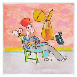 Lei sta ferma con il gatto e gli oggetti volano, 2010 Tonino Guerra For Sale