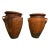 Attributed Monumental 19th-Century Mediterranean Terracotta Amphorae With Rare Forged Iron Armatures – A Pair For Sale
